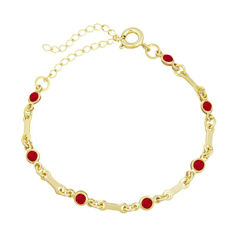 PULSEIRA INFANTIL BOLINHAS BANHADO Á OURO