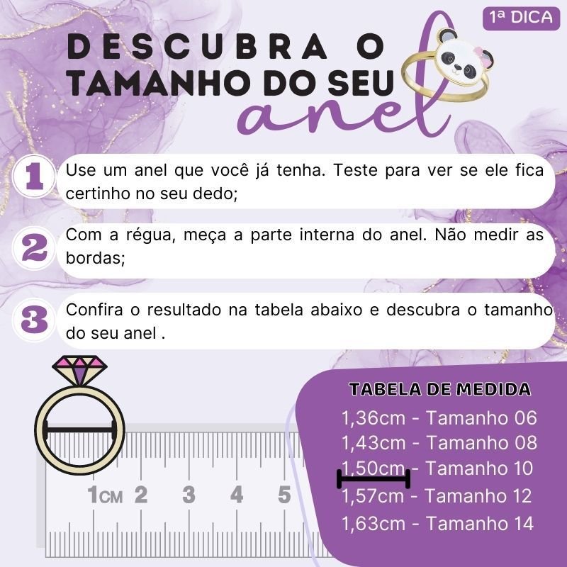 ANEL INFANTIL ABC RESINADO BANHADO A OURO