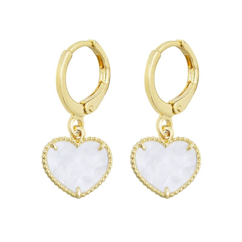 BRINCO INFANTIL ARGOLINHA COM CORAÇÃO BANHADO EM OURO