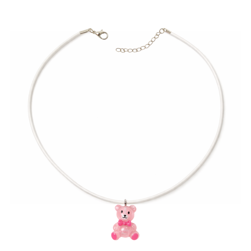 COLAR INFANTIL URSINHO CARINHOSO EM CORES – CORDÃO BRANCO