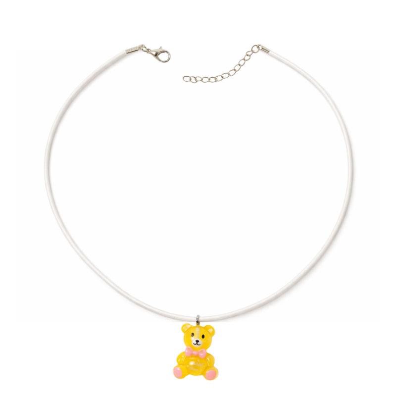 COLAR INFANTIL URSINHO CARINHOSO EM CORES – CORDÃO BRANCO