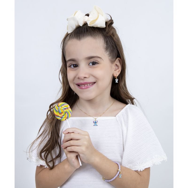 COLAR INFANTIL URSINHO RESINADO BANHADO A OURO