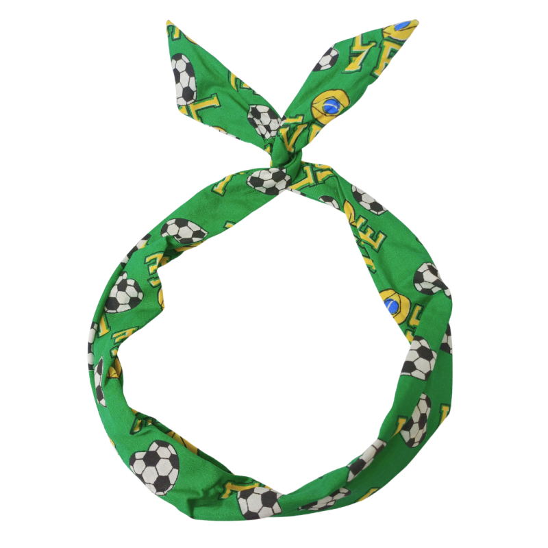 COPA DO BRASIL - FAIXA DE CABELO BANDANA AJUSTÁVEL INFANTIL