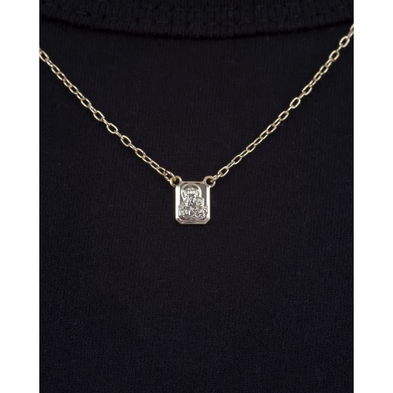 ESCAPULÁRIO INFANTIL 'N. S. DO CARMO' E 'S.CORAÇÃO DE JESUS' BANHADO EM OURO