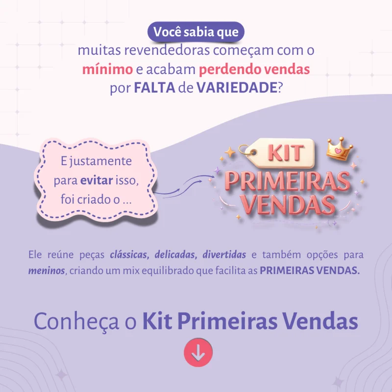 Kit Primeiras Vendas - semijoias infantis