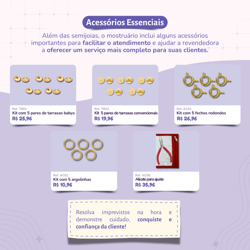 Kit Primeiras Vendas - semijoias infantis
